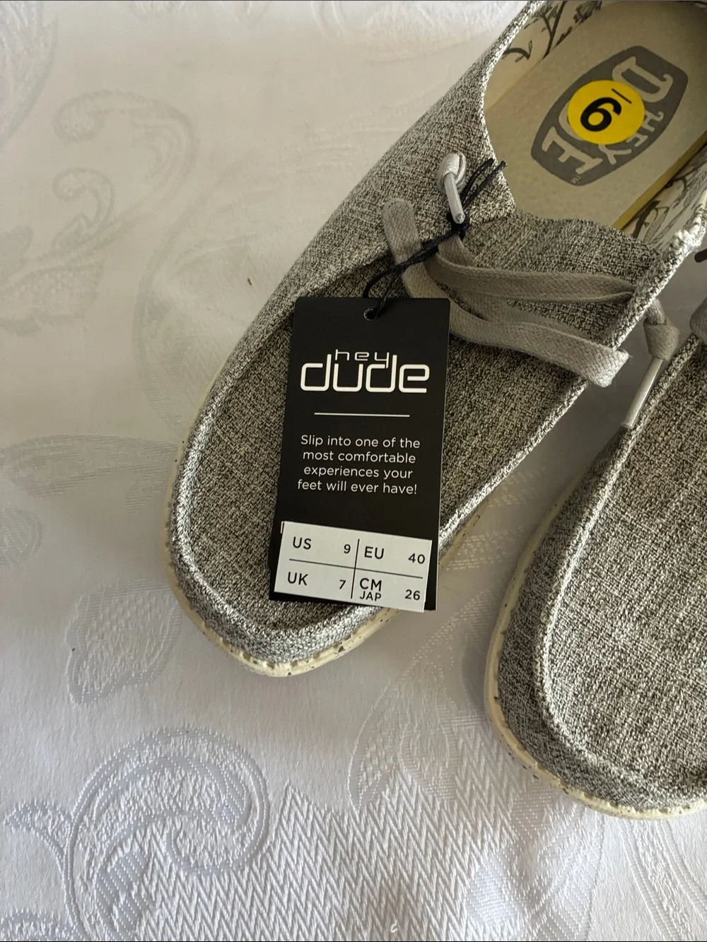 Hey Dude Women’s Slip-On Moccasins in Light Gray
